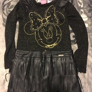 Black Long Sleeve Minnie Mouse Shirt
